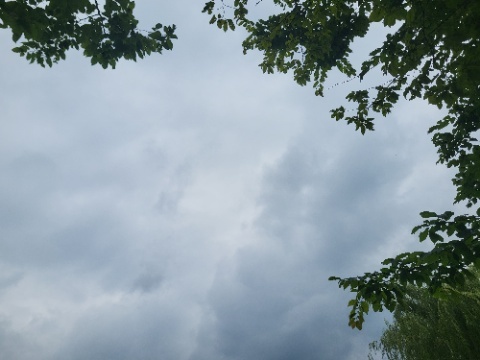 It was really cloudy and rainy.